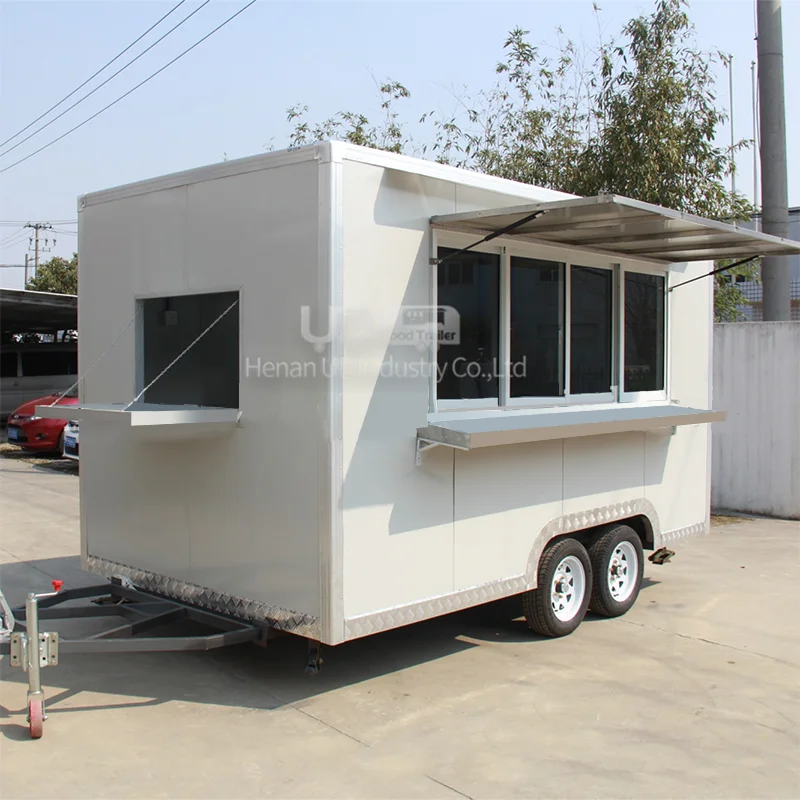 工場デザイン高速食品トレーラーモバイルキッチンアイスクリームホットドッグカート食品トラックカスタム
