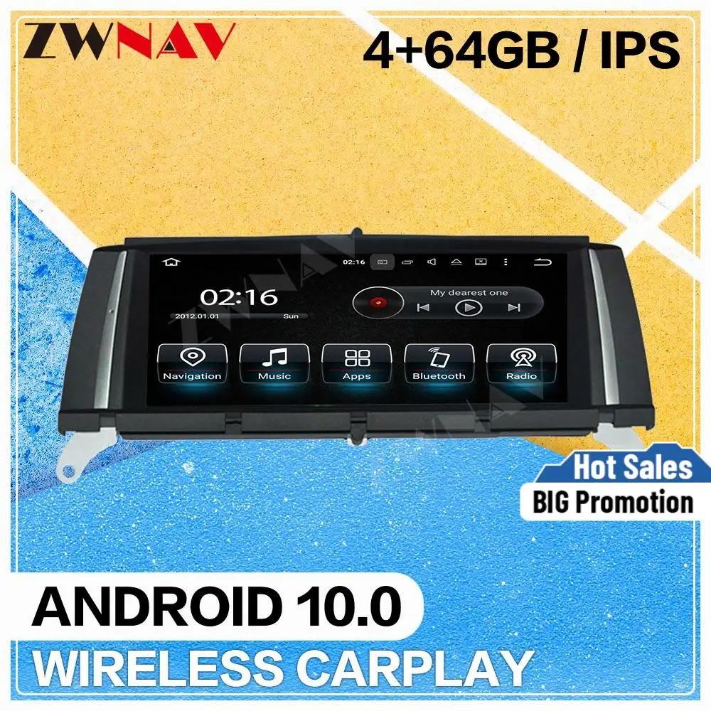 Android 10 screen Car multimedia Player for BMW X3 F25 2010 2011-2015 CIC NBT system GPS navigation radio video stereo head unit