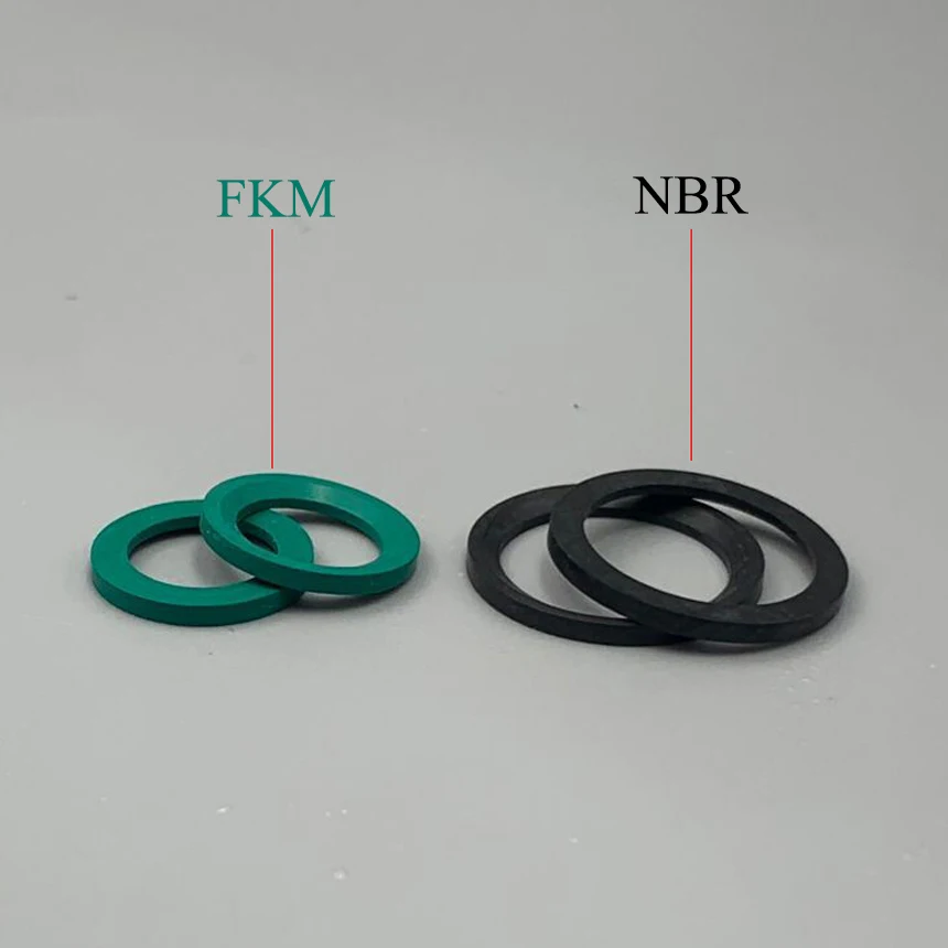 

ED 41.8*48.8*2 41.8x48.8x2 48.4*56.5*2 Black NBR Green FKM Fluororubber Rubber DIN3869 Trapezoidal O Ring Washer Gasket Seal