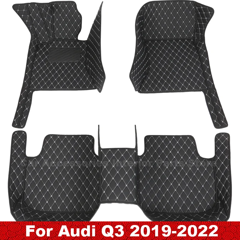 Car Floor Mats For Audi Q3 2022 2021 2020 2019 Carpets Styling Custom Accessories Interior Parts Waterproof Anti-Dirty Carpets