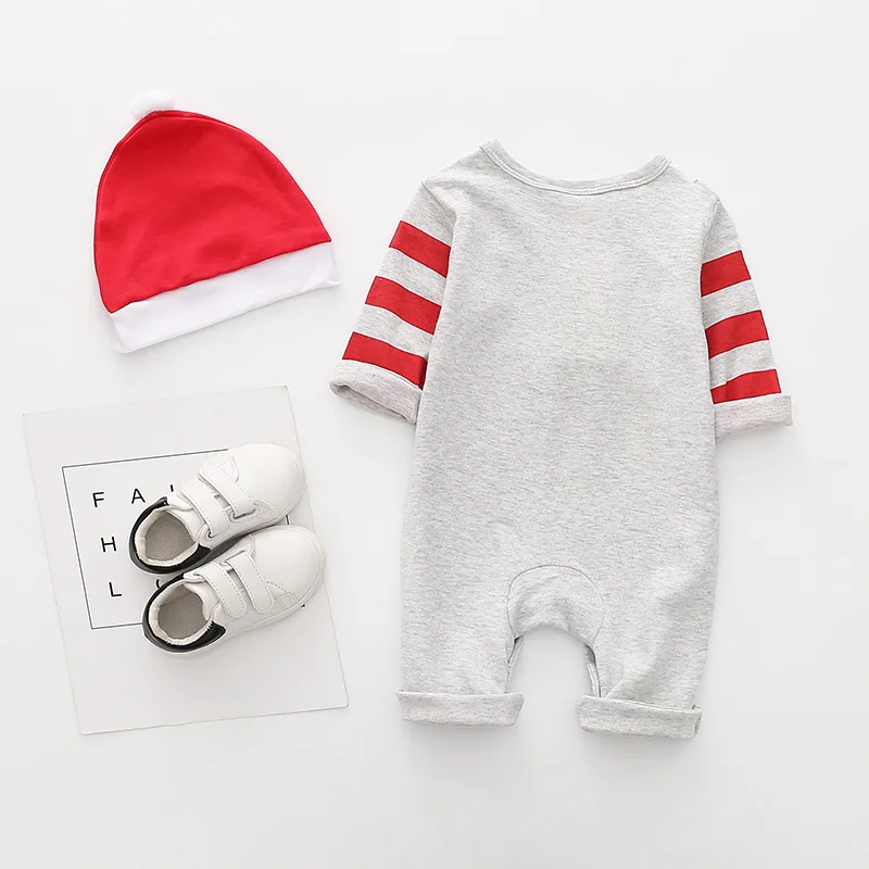 Christmas Cotton baby rompers Long sleeve Newborn Infant Baby Boys Girls Climbing clothes Cartoon Printed Jumpsuit Kid Clothing