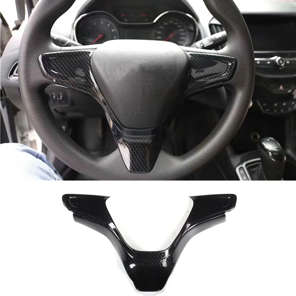 For Chevrolet Cruze 2017 2018 2019 Car Steering Wheel Decoration Bezel Cover Sticker Auto Parts Accessory