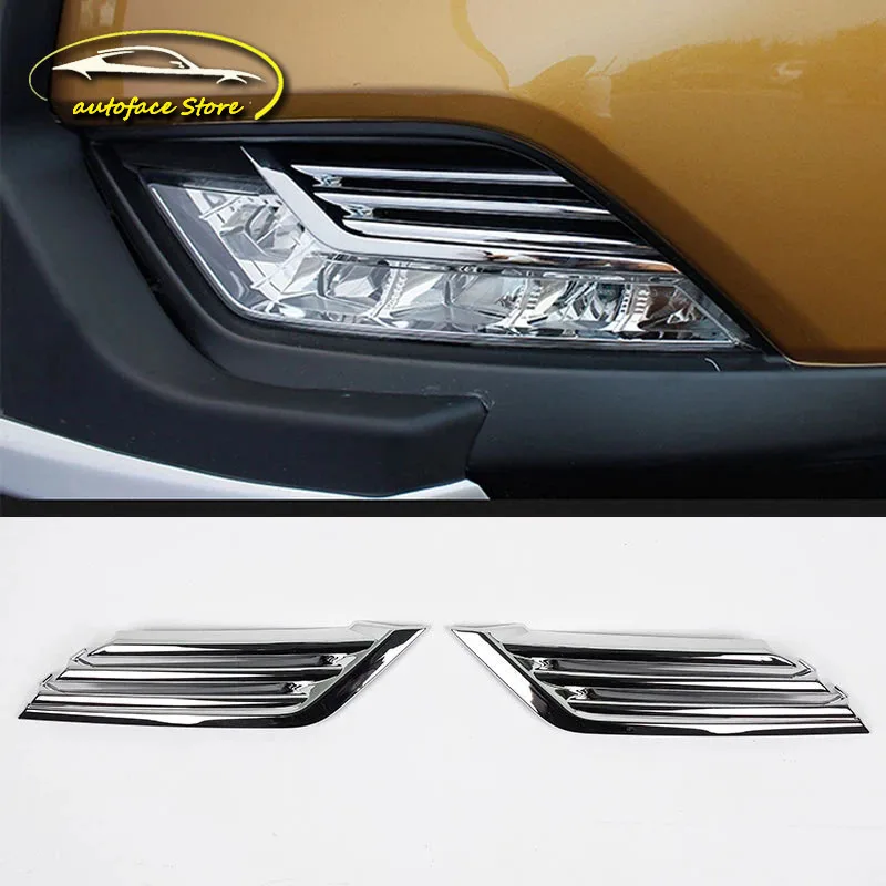 

ABS Chrome For Nissan Qashqai J11 2016 2017 2018 Car Accessories Front Fog Lamp Foglight decoration Cover Trim Sticker 2Pcs