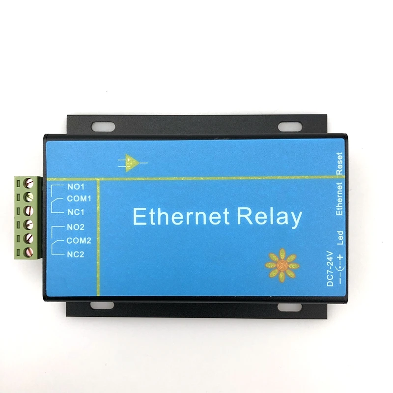 2 way Ethernet network relay module IP remote access controller intelligent smart home industrial grade Support MODBUS TCP