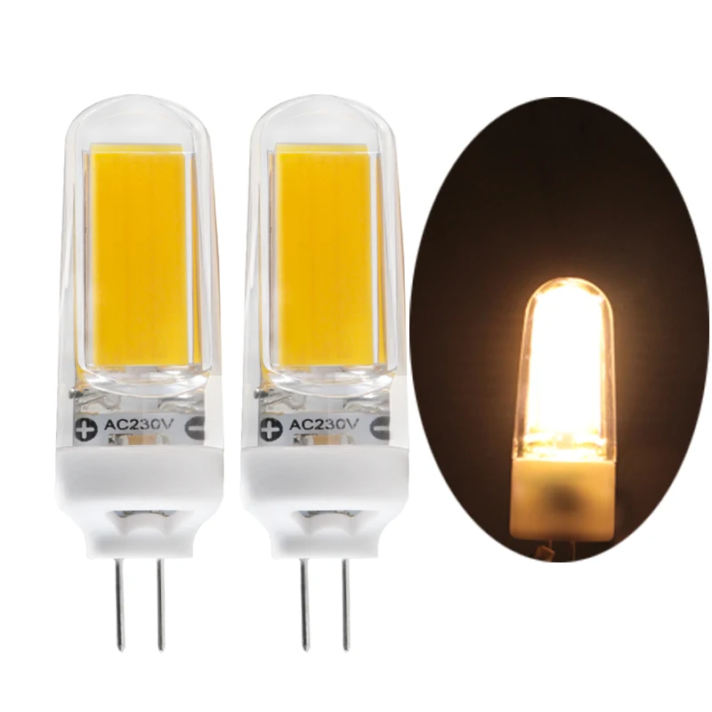 Bombilla G4 Led Bulb 3W COB Super 110v 220v 12V Dimmer Glass Spotlight Candle Lighting Dimming 360 Degree Replace Halogen Lamp