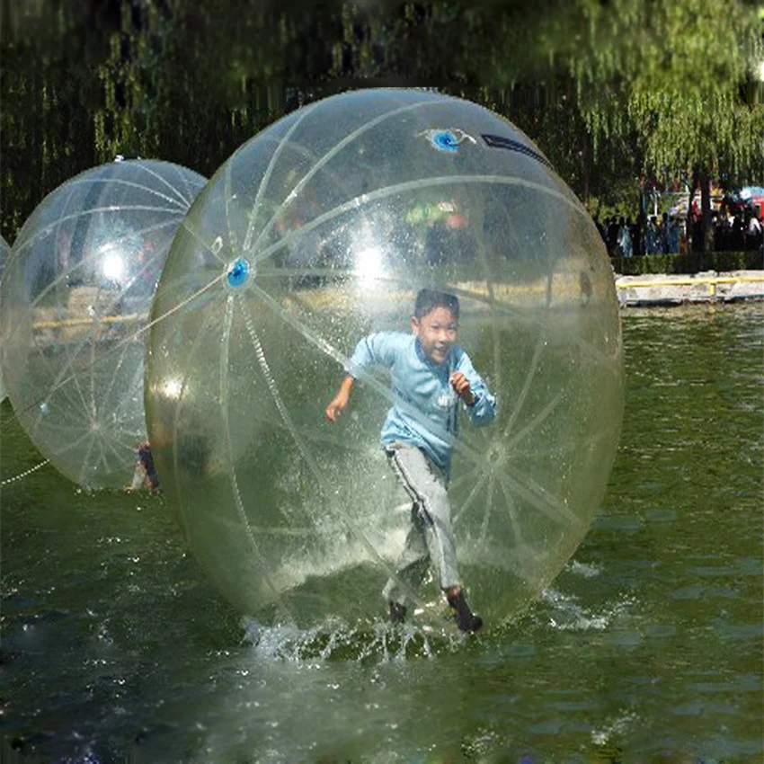 

1PC 2M Inflatabe Clear Water Walking Ball PVC Transparent Dance Ball Water Play Equipment