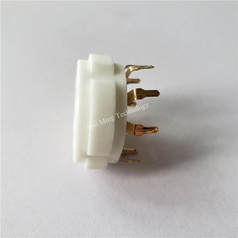 Ceramic tube socket GZC9-Y-2 GZC9-Y-2-G 9 pin silver plated electronic tube socket outlet for EL504 EL519 tube amplifier