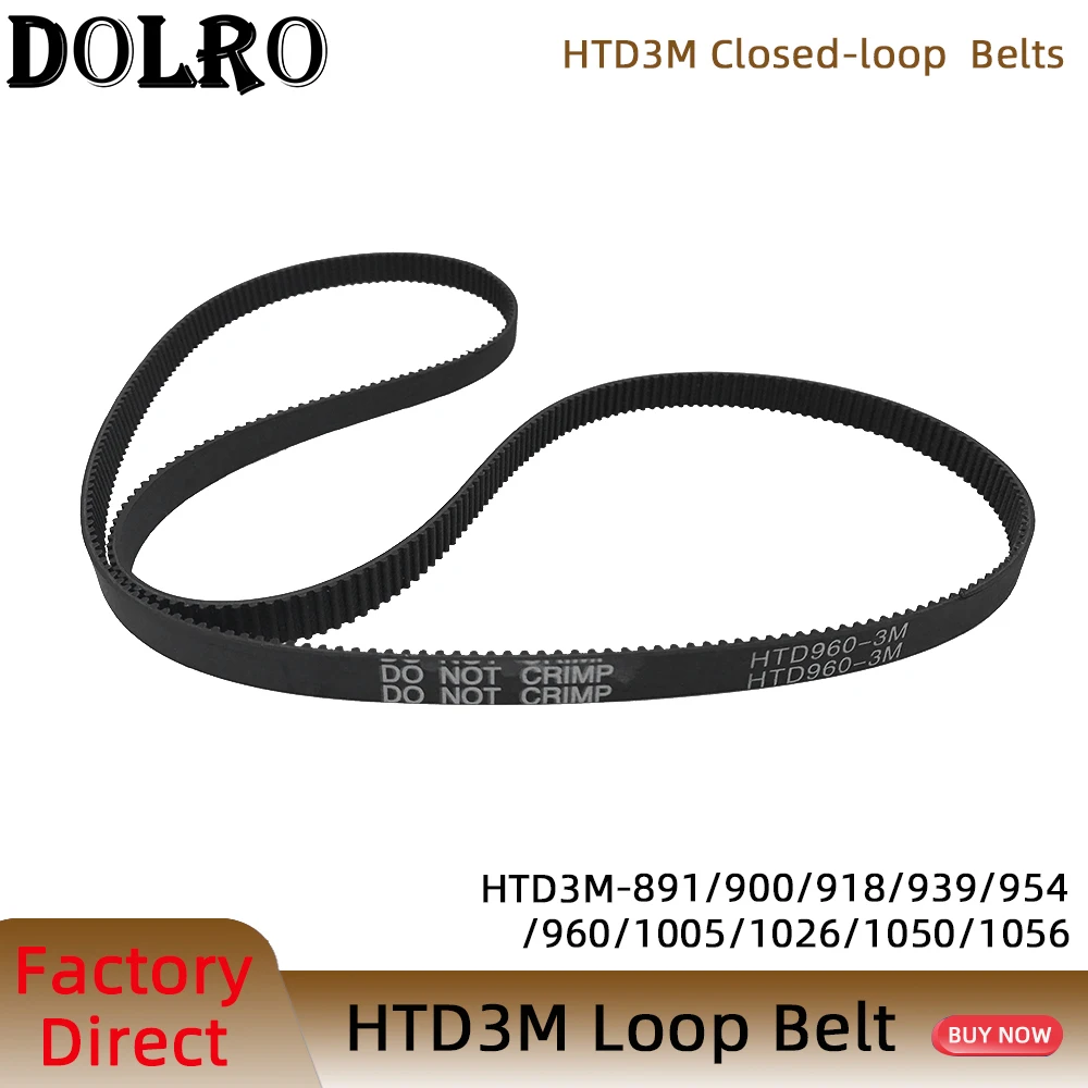 

Arc HTD 3M Timing belt C=891 900 918 939 954 960 1005 1026 1050 1056width 6/9/10/12/15mm Rubbe Closed Loop Synchronous pitch 3mm