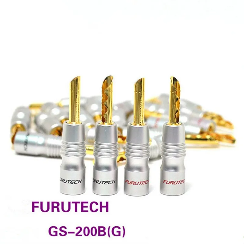 FURUTECH GS-200B(G)/R Copper Gold-plated Speaker Banana Plug Speaker Amplifier HiFi Connector