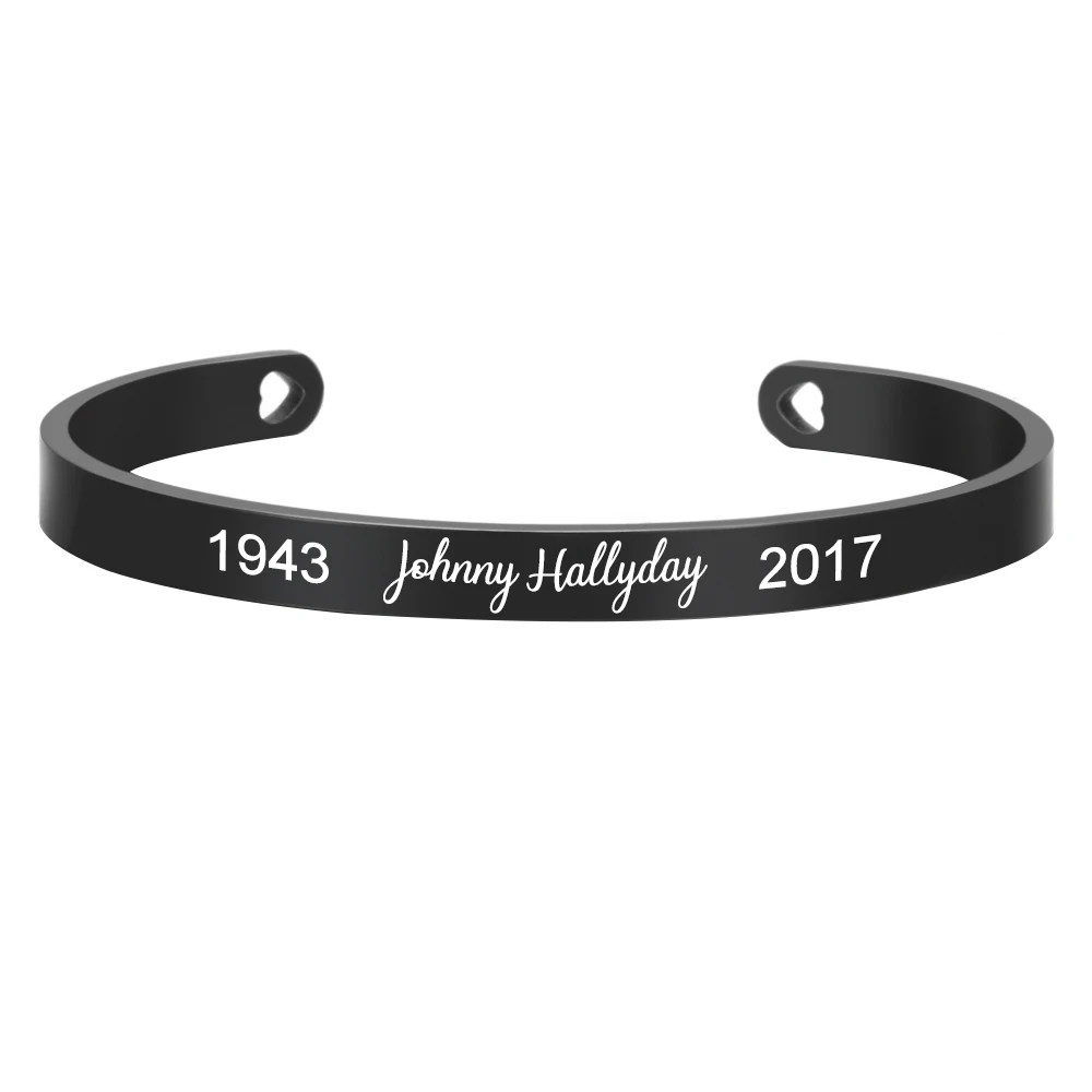 Customized 6MM Stainless Steel Bangle, Personalised Gift