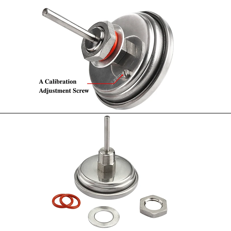 Kettle Weldless Bulkhead Thermowell Kit, 1/2\' NPT 9\