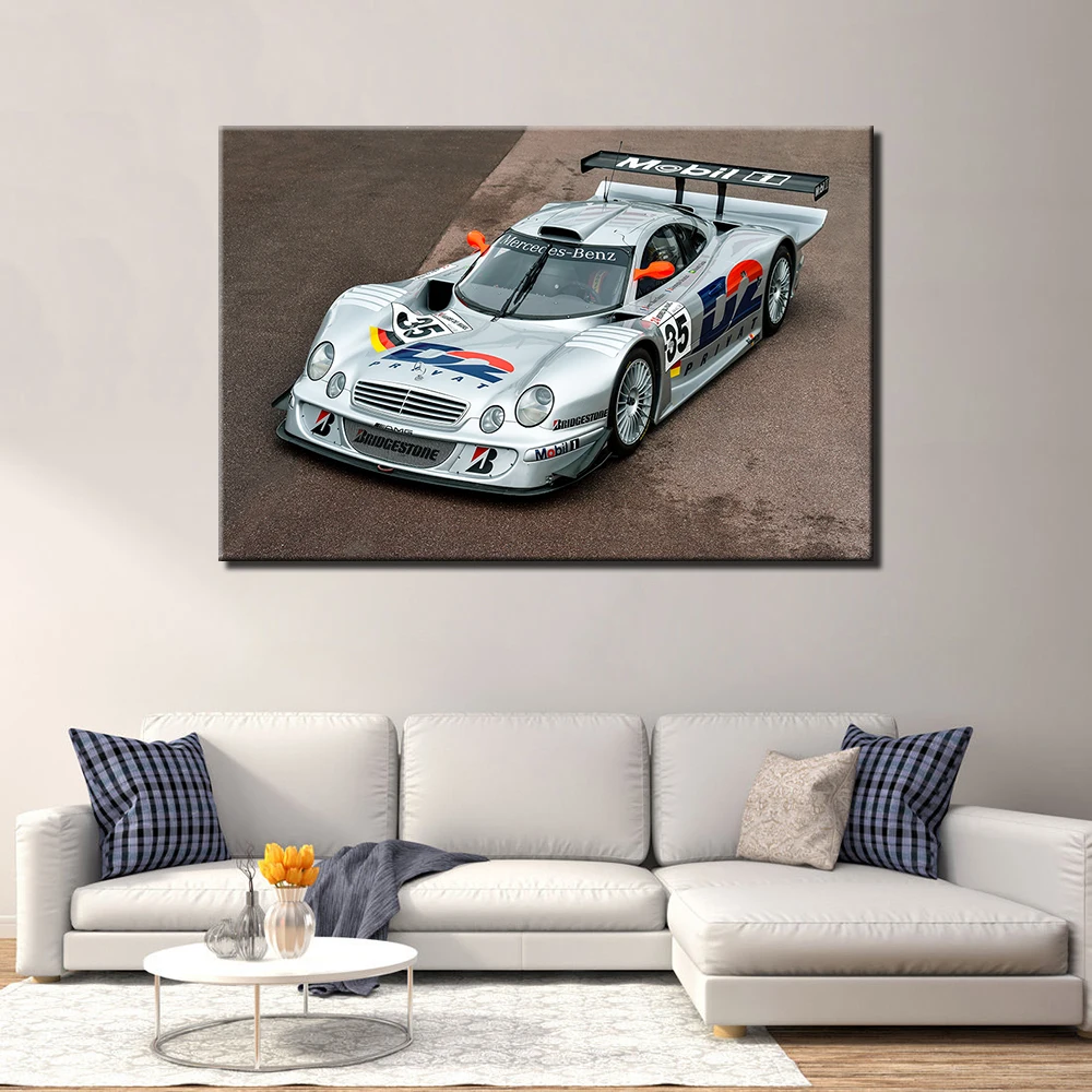 AMG Racing Car Poster Popular Art Modern Print Posters Canvas Painting Wall Pictures For Living Room Home Decor