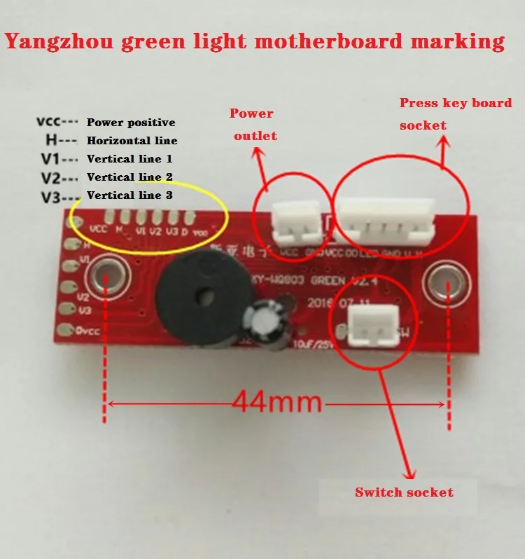 1Pcs 2 Wire 3 Wire 5 Wire Level Meter Circuit Board Green Blue Red Light Control Board PCB Development Proofing Welding