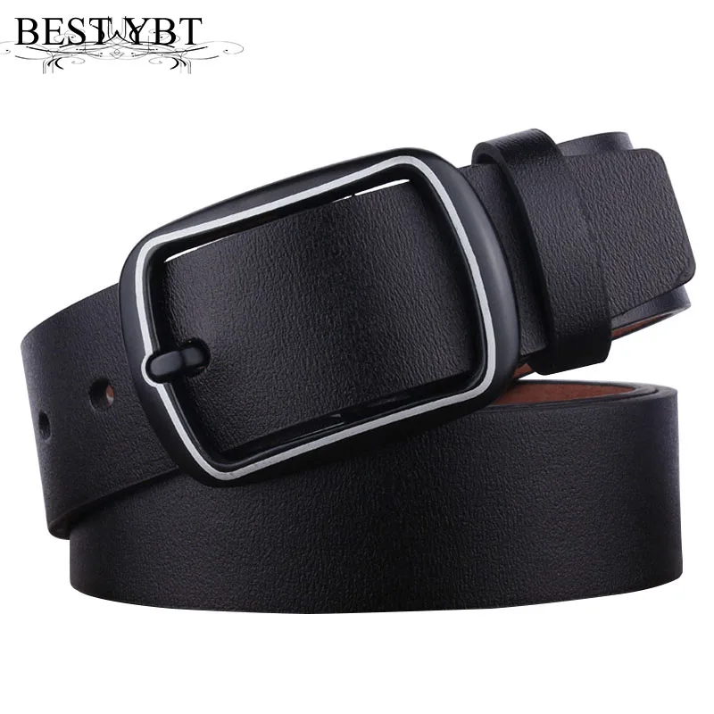 

Best YBT Men's Imitation Leather Waist Belt Retro Superior Quality Belt Fashion Luxury Business Affairs Casual Belts for Men