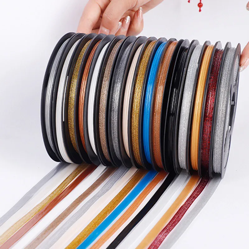 6M Waterproof Wall Gap Sealing Tape Copper Foil Tape Strip Adhesive Floor Tile Beauty Seam Sticker Home Decoration Decals