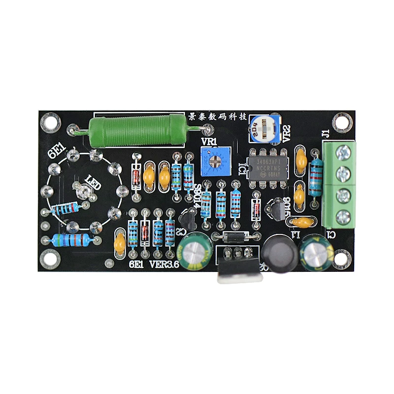 GHXAMP Low Voltage 6E1 Tube Amplifier Board DC12V Replacement EM81 fluorescence tuning indicator amplifier 6E1n Drive