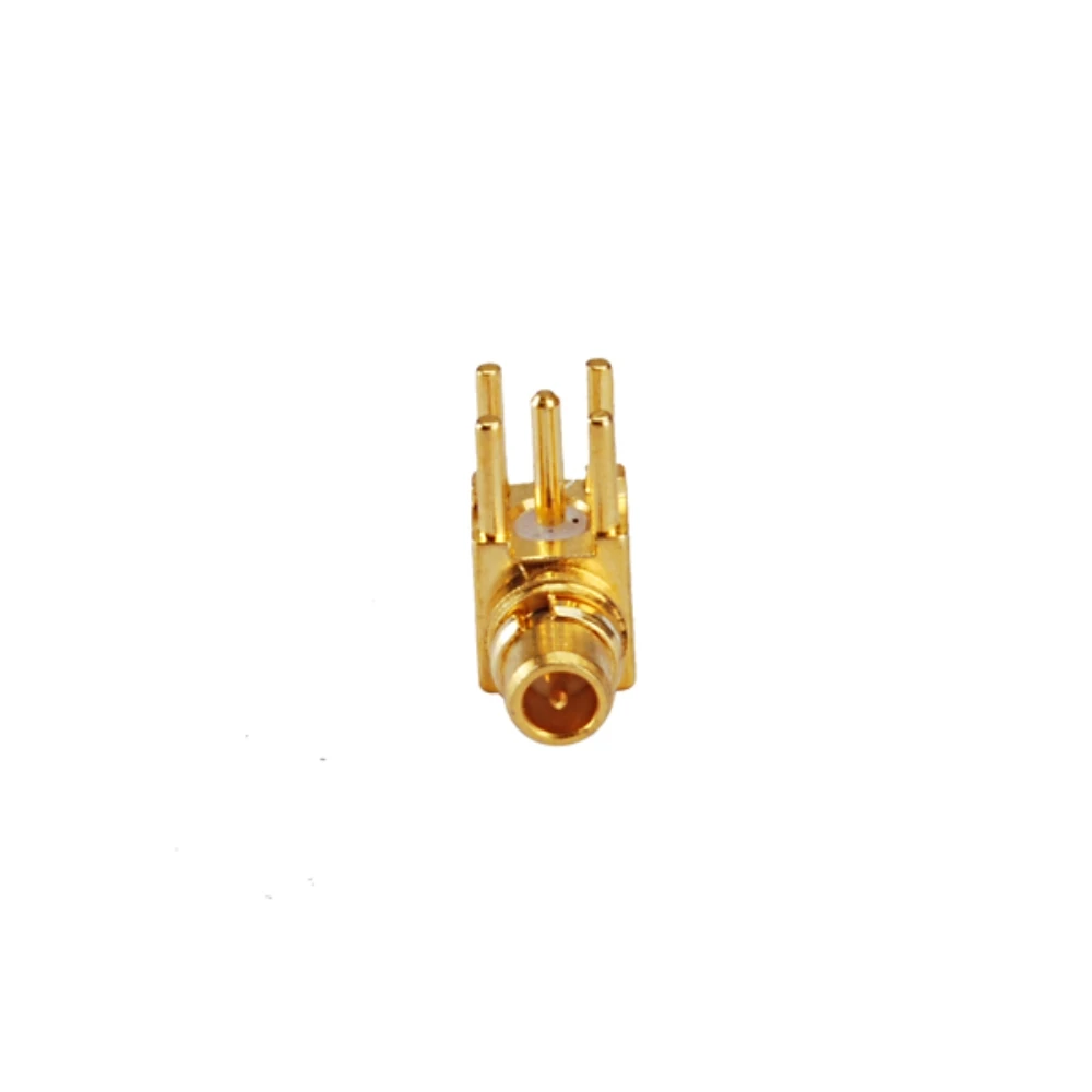 Eightwood MMCX Plug Male RF Coaxial Connector Adapter Right Angle Solder for Antenna Aerial Telecom Broadband GPS Base Station