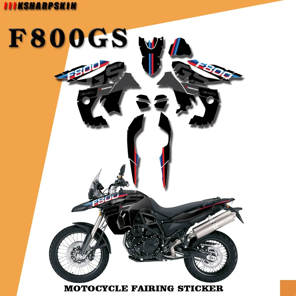 

Motorcycle body fairing protective sticker reflective anti-scratch decorative sticker suitable for BMW F800GS 2008-2012