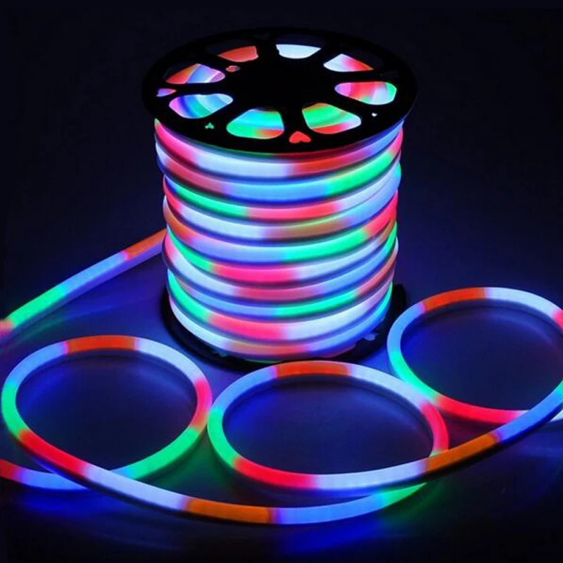 

50m/lot Ac 220v LED Stripe Neon Light 80leds/M LED Rgb Strip Waterproof Flexible Light Warm White/cool White AC85-265V