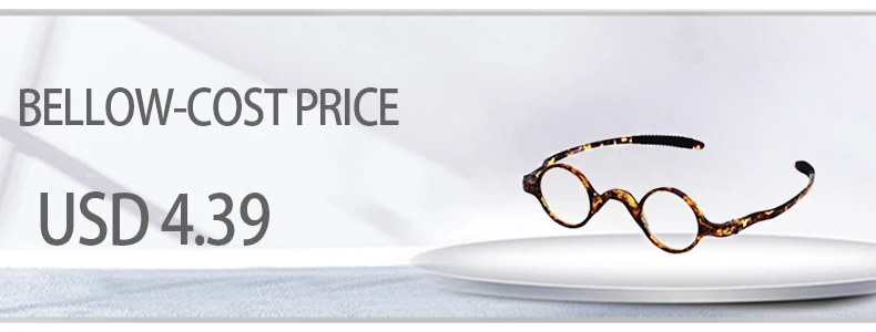 Mai Blume Anti-blau Lesebrille Dünne Protable Presbyopie Brillen Mit Fall Runde Brille Rahmen Für Männer Leser + 1,5 + 2 – Detail 1