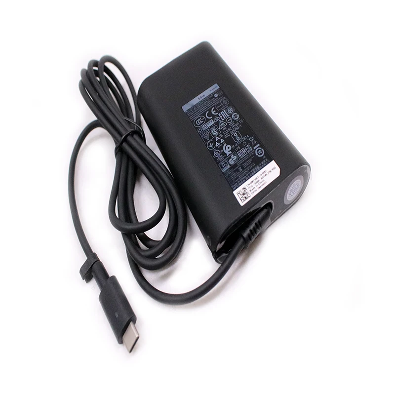 65W USB-C Type-C 20V 3.25A AC Adapter For DELL HA65NM170 LA65NM170 Charger XPS 12 (9250) Venue 10 Pro (5056) 9365