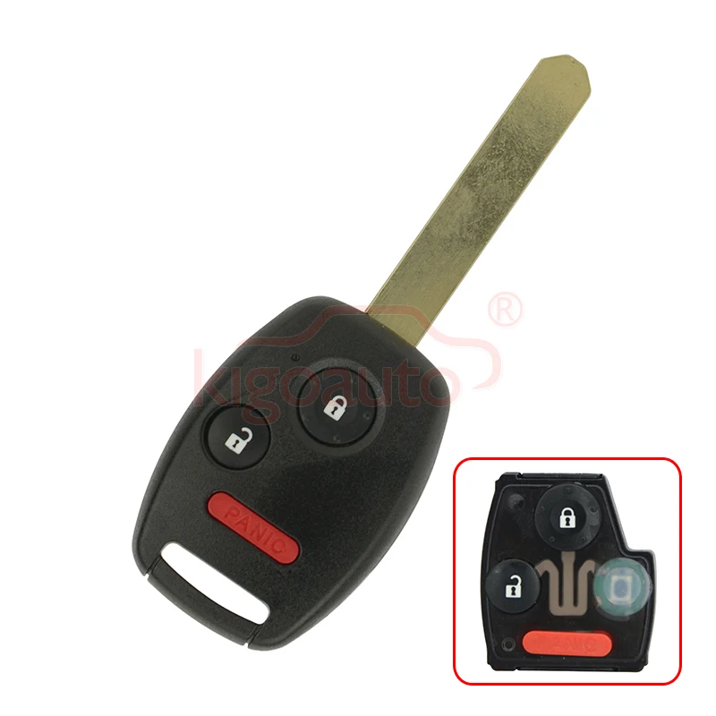 Kigoauto Remote Key 2 Button with Panic 313.8/315MHZ FSK ID46/8E/ID13 Chip OUCG8D-380H-A  for 2005-2010 Honda Odyssey Ridgeline