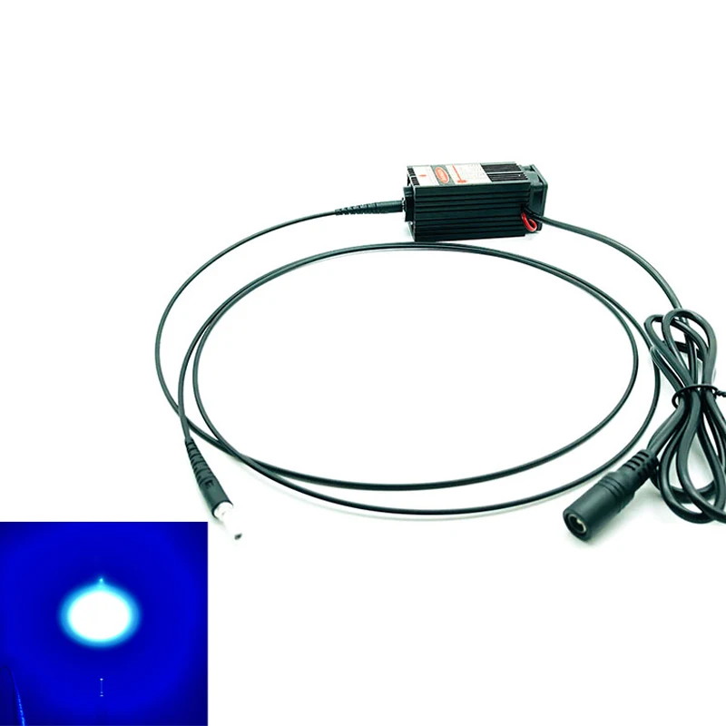 450nm 100mW 500mW 1W Blue Dot Fiber Coupled Laser Laser Small Volume Laser Light