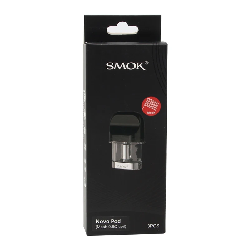 خرطوشة Smok nova & novo 2 ، خرطوشة أصلية ، شبكة 2 مللي ، 0.8ohm ، السيراميك 1.4 تيار مستمر mtl ، لفائف ل nove vape ، 3 قطعة/الوحدة