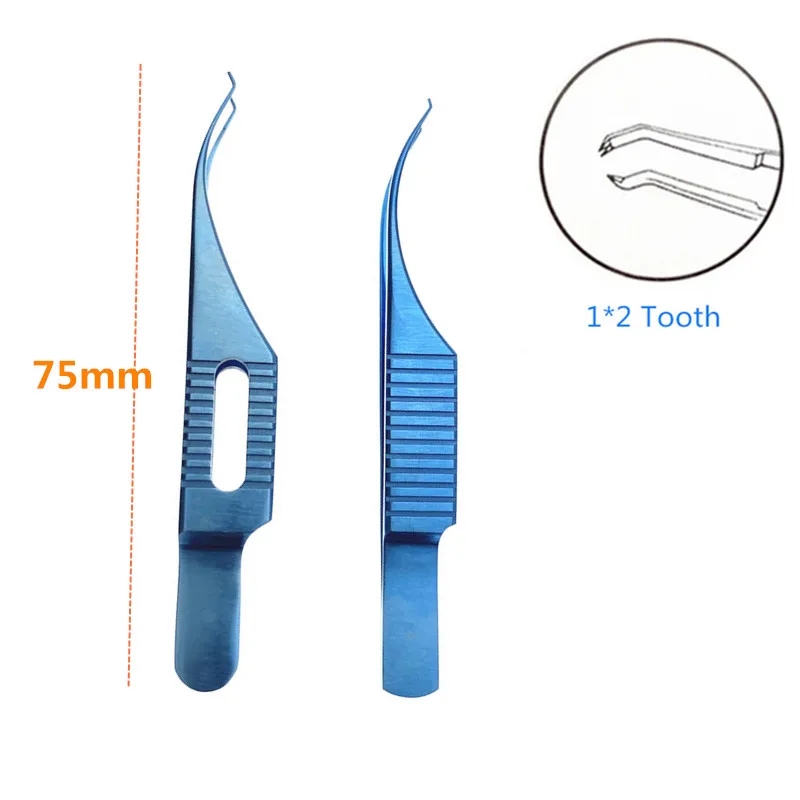 Titanium Colibri Beaked Toothed  Ophthalmic Forceps Pet surgical tweezers Veterinary pet instrument