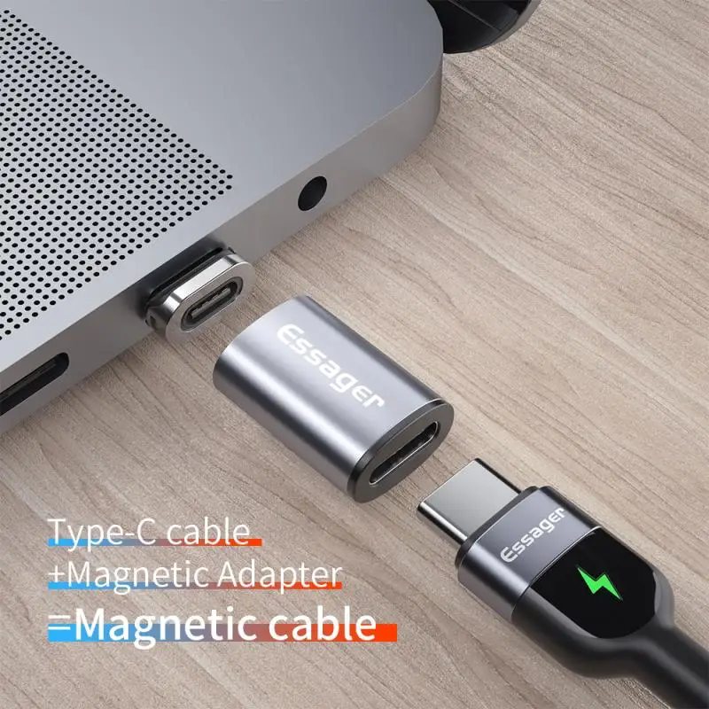 Magnetic Cable Connector Mobile Phone Cable Adapter Micro USB Magnetic Tips Magnet Charger Plug Type C Magnetic Adapter