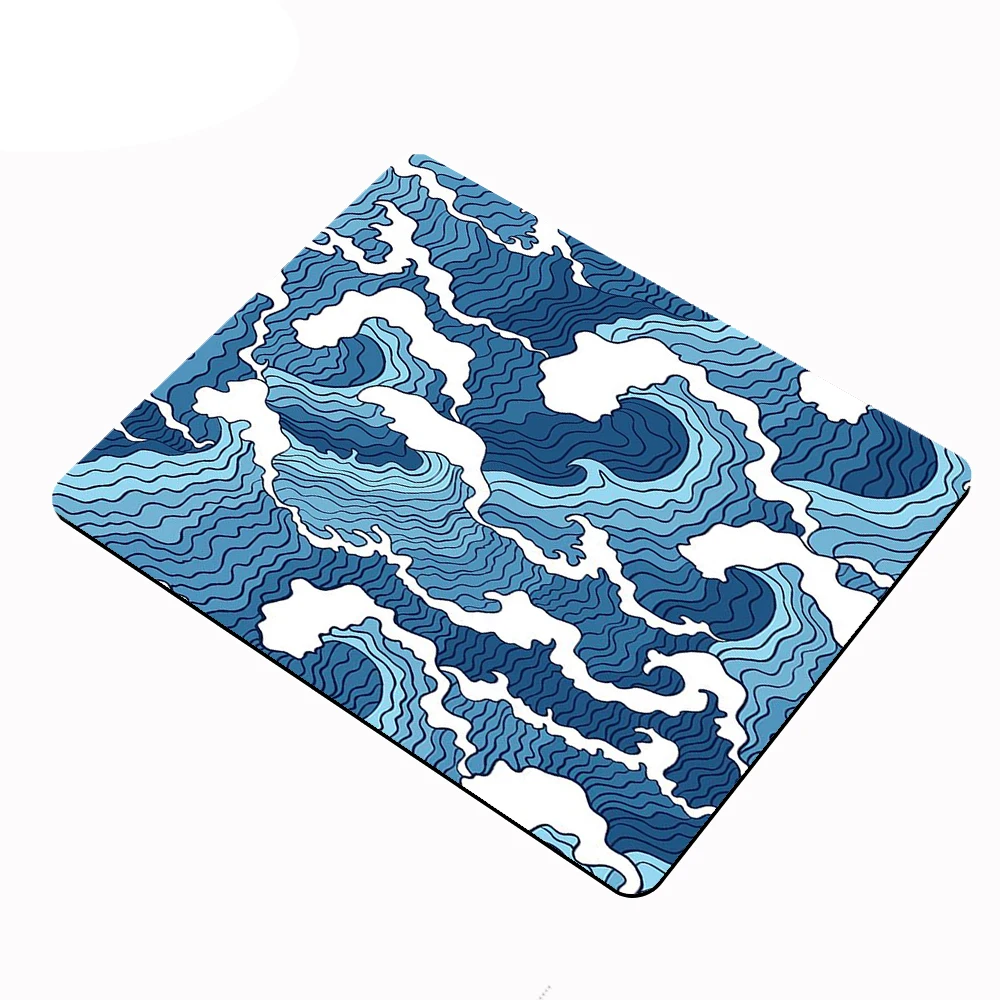 Small Mouse Pad Rugs 25*29cm Gaming Accessories Ukiyo-e Giant Waves Art Keyboard Desk Mat Desktop MousePads Gamer for LOL CSGO