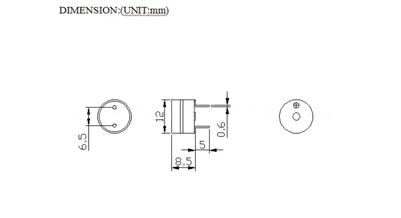 12MM Mini Motherboard Lautsprecher DIY Alarm/Summer/Computer fall Verbesserte der Abgabe