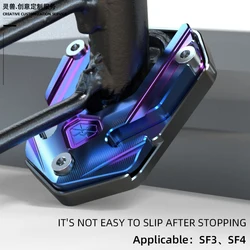 Spirit Beast Motorcycle Foot Support pad Accessories For PEUGEOT Speedfight 3 SF 4 Side Stand Pad Extension Side support pad