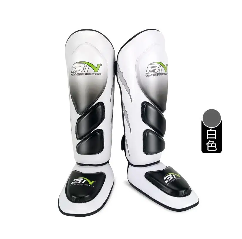 BN Thicker Boxing Shin Guards, EVA Full Protection, Muay Thai, Sanda Kick, Kick Leg Warmers, Taekwondo Ankle Guard