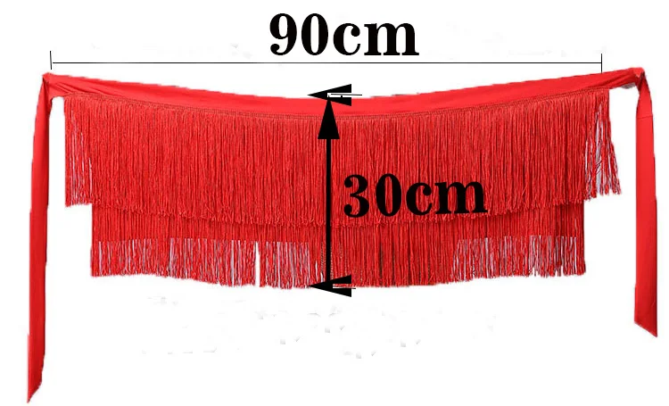 Adult Belly Dance Pure Color Tassel Hip Scarf Women Stage Performance Latin Dance Skirt High Quality Black Red Dancing Clothes
