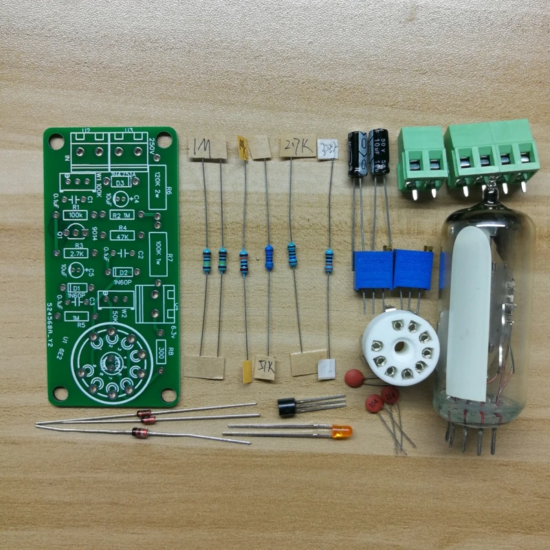 6E2 أنبوب عين القط لوحة للقيادة الموسيقى الطيف مستوى الصوت الفلورسنت مؤشر راديو مُضخّم صوت حجم إشارة