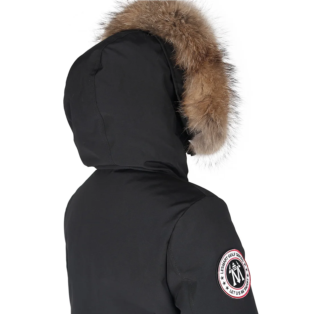 Dames Winter Nieuwe Donzen Parkas Lesmart Bontkraag Lange Donsjas Met Capuchon Dikke Damesmode Bovenkleding Zak Puffer Jacks