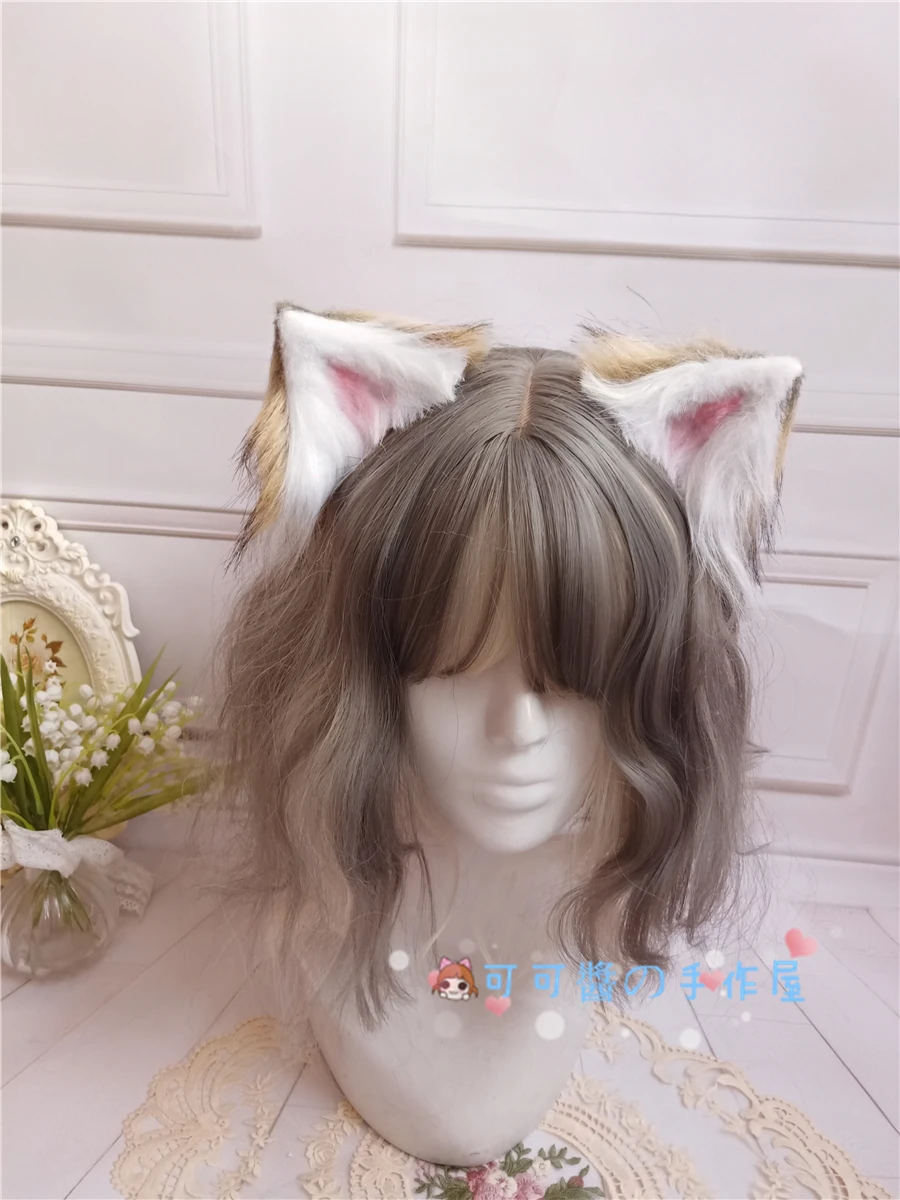 

22 Colors Hand-Made Simulation Beast Ear Hairclip Ear Wolf Ear Dog JK Ear Lolita Animal Ears Sanhua Cats Tabby