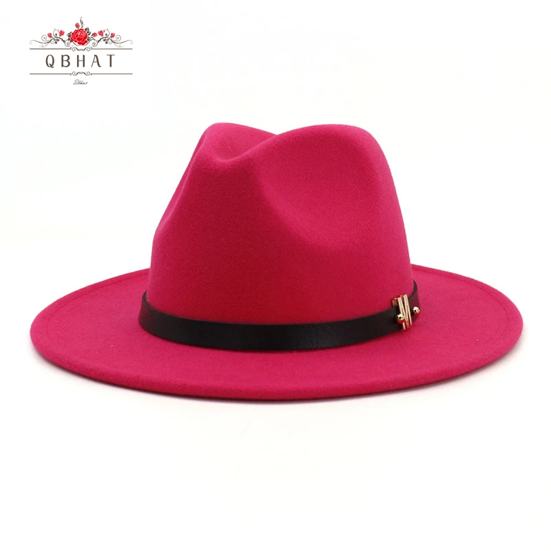 Large Size 60 CM Plain Wool Felt Jazz Fedora Hats Caps Men Women Wide Brim Vintage Chapeau Trilby Derby Panama Cap Bowler Hat