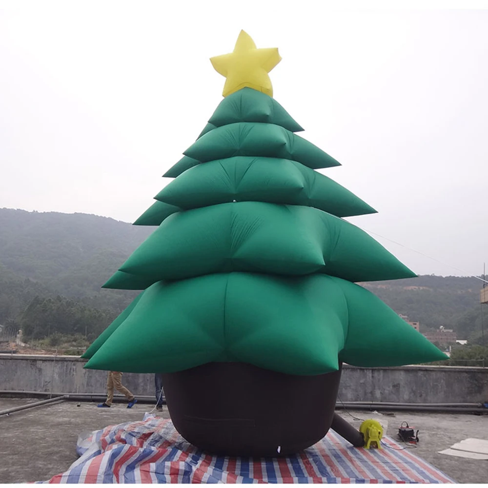 Outdoor giant Inflatable Christmas tree china supplier new design inflatable decoration tree with light and blower for christmas