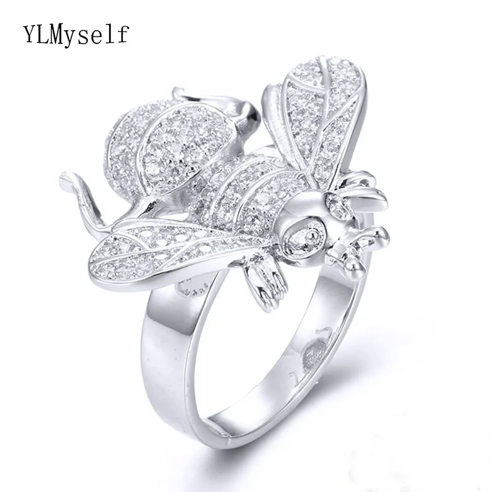 

Cute Animal Ring Gift for Girlfried Young Lady Jewelry Accessories Shiny Crystal Jewellery Lovely Rings