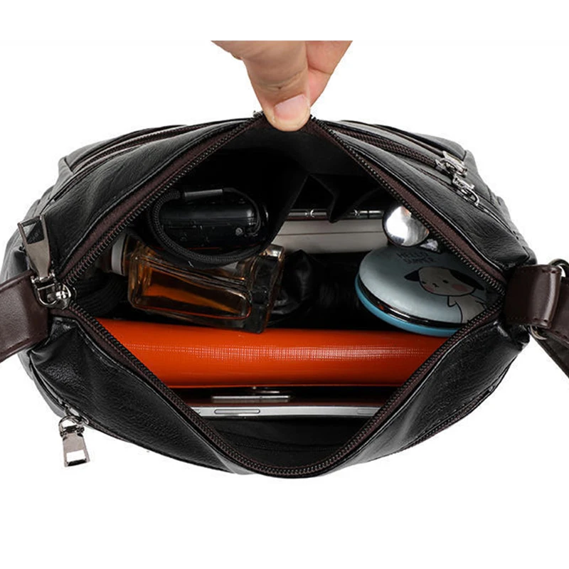 Yogodlns Vintage Umhängetasche Für Frauen PU Leder Umhängetasche Multifunktions Umhängetasche Kleine Quadratische Tasche Mama Handtasche sac – Detail 29