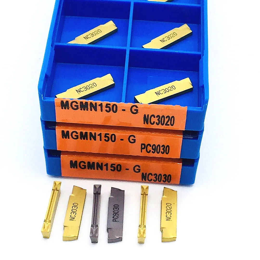 10PCS slotting tool MGMN150 MGMN200 MGMN300 MGMN400 NC3020 NC3030 PC9030 can replace Korloy slotting carbide metal turning tool