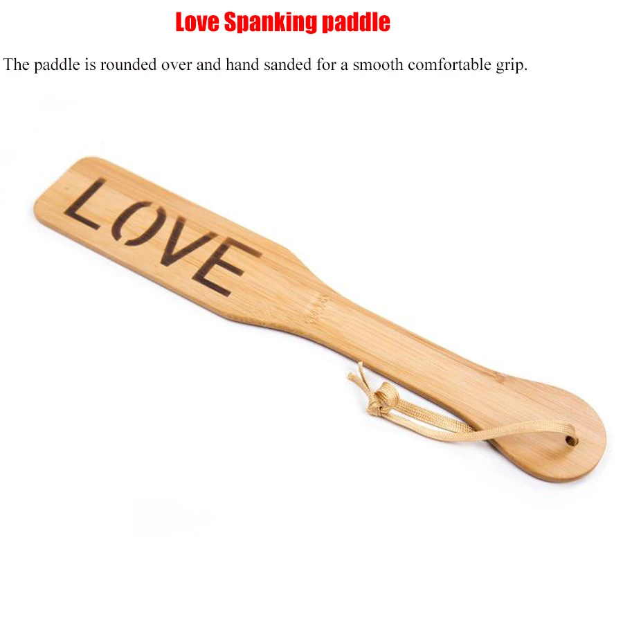 Bamboo Spanking Paddle,Sex Toys For Couples, Bdsm Bondage Sex Whip Flogger For Woman Men,Adult Games