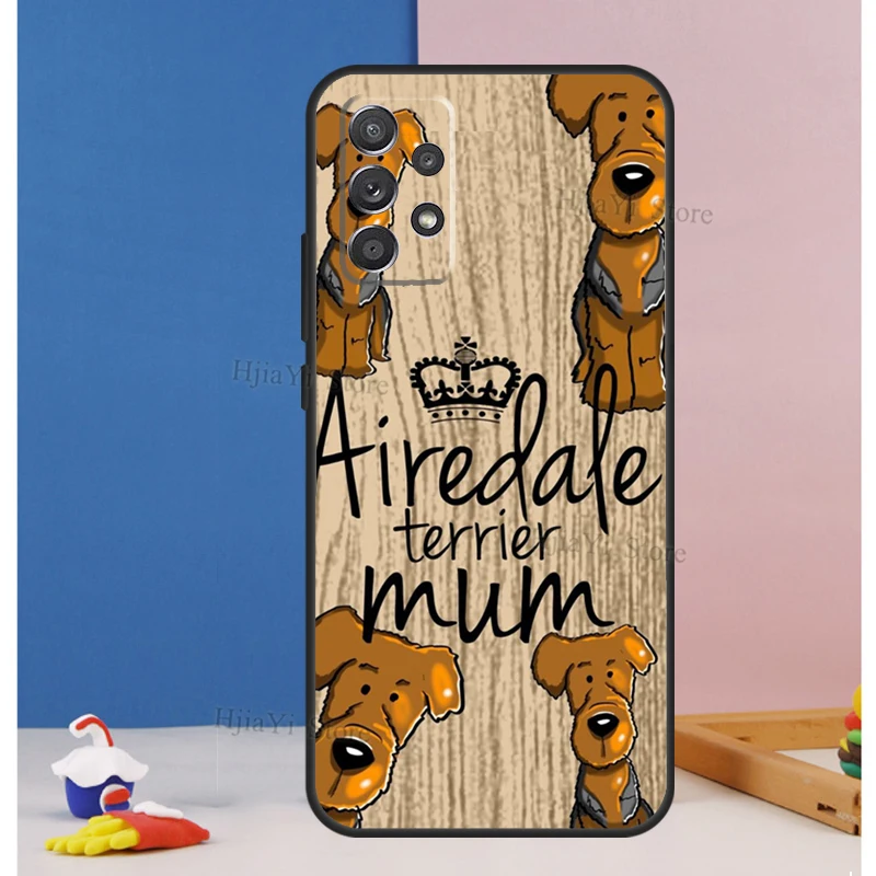 Airedale Terrier Dog For Samsung A71 A51 A41 A31 A11 A42 A12 A52 A32 A72 A70 A50 A10 A02S A20e A21S Phone Cover