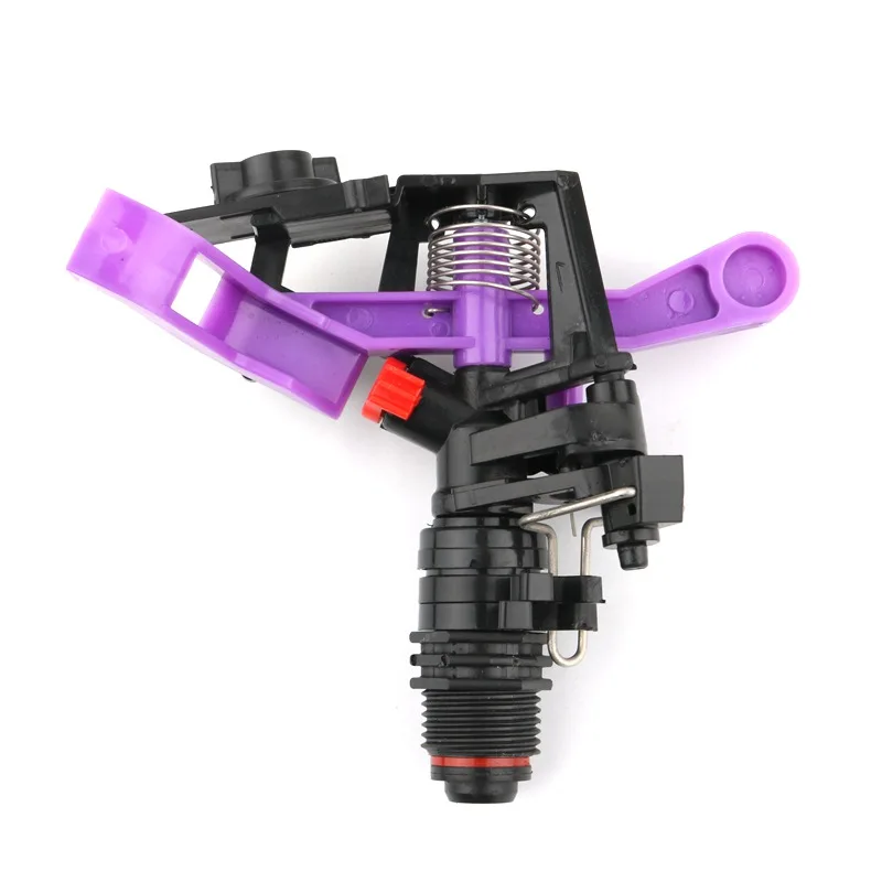 1/2'' Male Thread 360 Degree Adjustable Rotating Spray Impact Impulse Sprinkler Farm Garden Lawn Grass Irrigation Tools