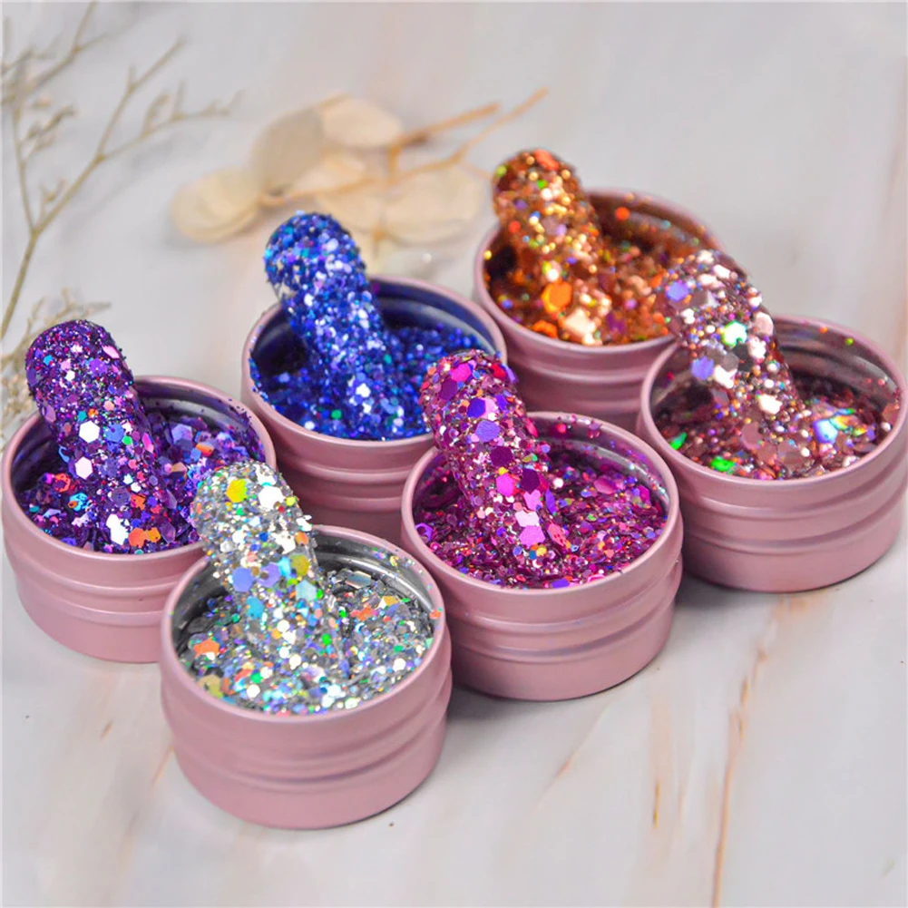 Net Celebrity Laser Sequins Nail Accessories Nail Stickers Hexagonal Laser Glitter Powder