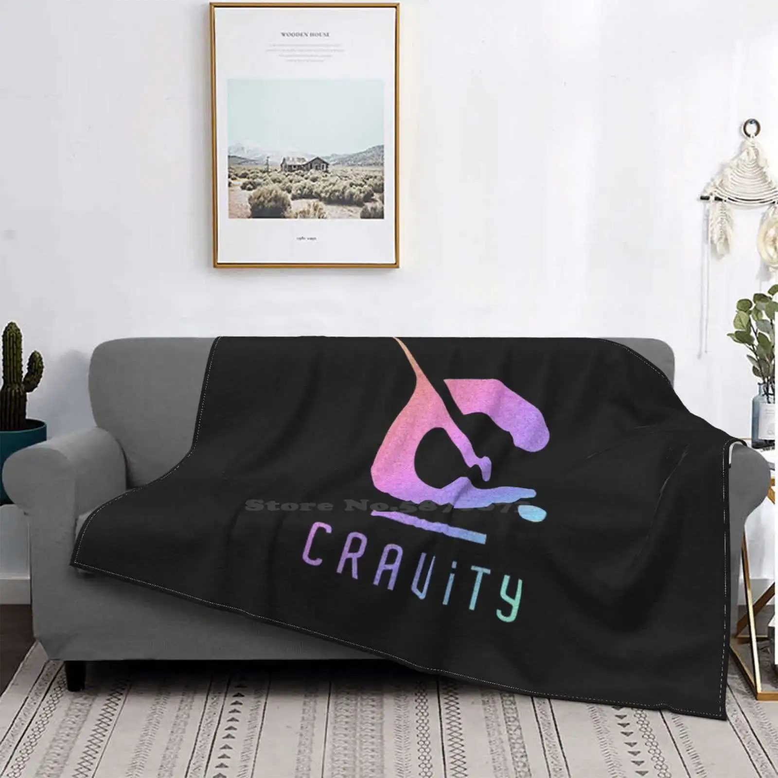 Cravity Fashion Soft Warm Throw Blanket Kpop Korean Boy Hyeongjun Minhee Jungmo Wonjin Allen Serim Seongmin Taeyoung Woobin