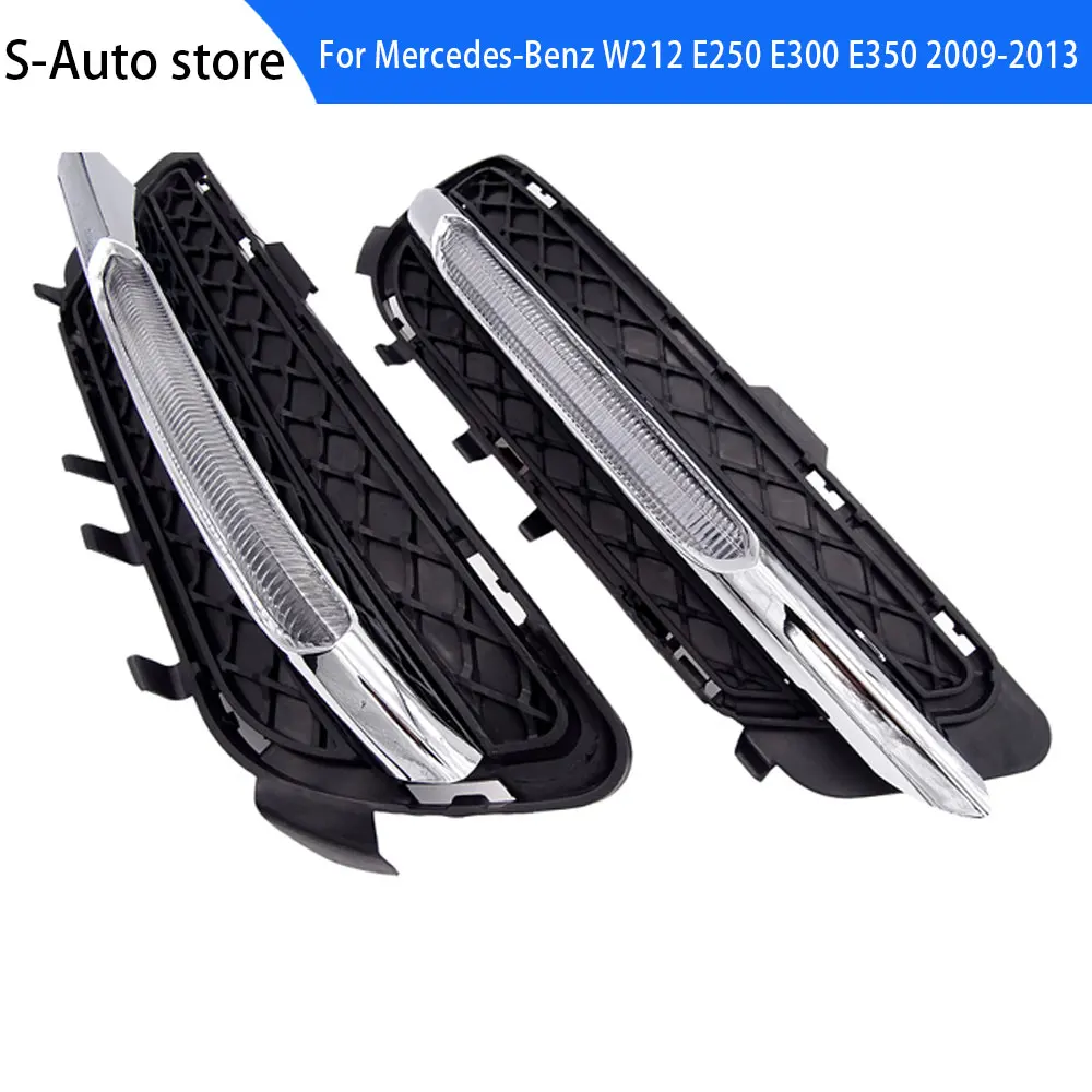 2128851574 2128851674   Dla Mercedes-Benz W212 E250 E300 E350 2009-2013 Samochodowe światła LED do jazdy dziennej DRL Światło przeciwmgielne
