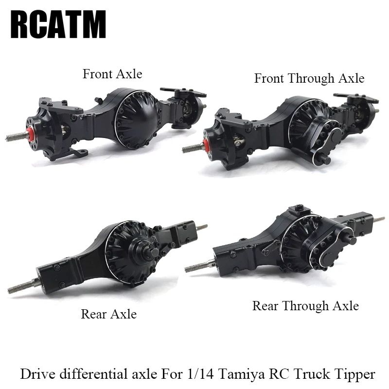 

Металлические передние и задние силовые мосты дифференциала ДЛЯ 1/14 Tamiya RC грузовик прицеп самосвал Scania Actros Volvo MAN DIY Parts1/14